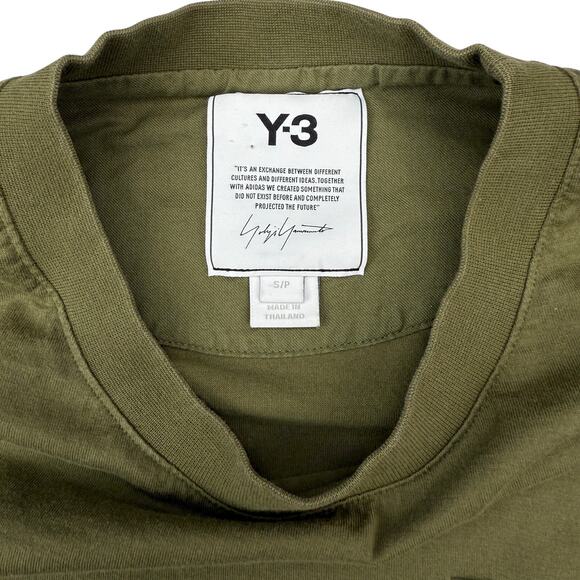 Y-3 Yohji Yamamoto Long Sleeve Classic Chest Logo Tee Men's Size Small - Picture 4 of 6